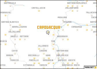 map of Capodacqua