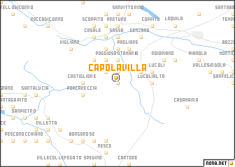 map of Capo la Villa