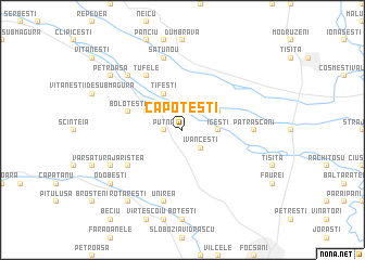 map of Căpoteşti