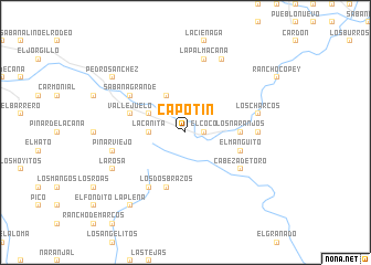 map of Capotín