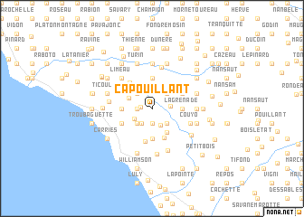 map of Ca Pouillant