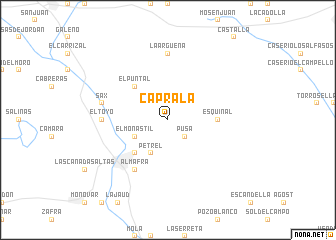 map of Caprala