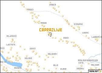 map of Čaprazlije