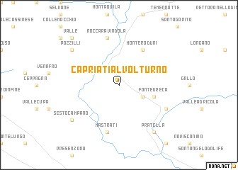 map of Capriati al Volturno