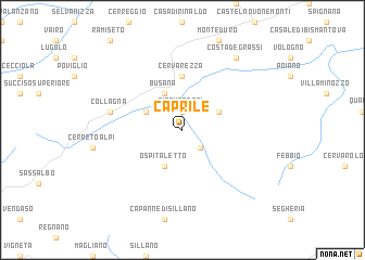 map of Caprile