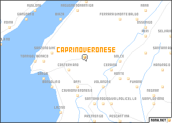 map of Caprino Veronese