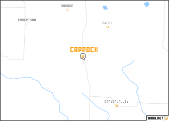 map of Cap Rock