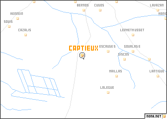 map of Captieux