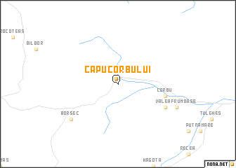 map of Capu Corbului