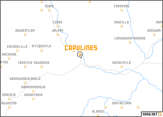 map of Capulines