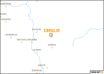 map of Capulín