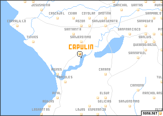 map of Capulín