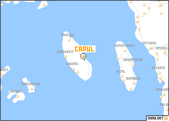 map of Capul