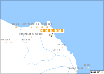 map of Capurganá