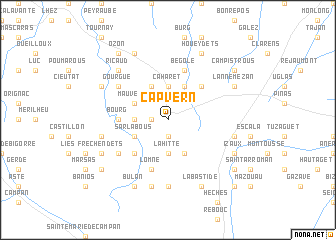 map of Capvern