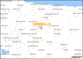 map of Caraballo