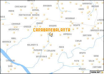 map of Carabane Balanta