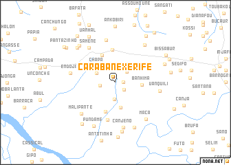 map of Carabane Xerife