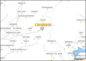 map of Carabona