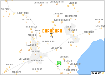 map of Caracara