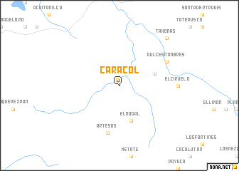 map of Caracol