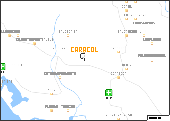 map of Caracol