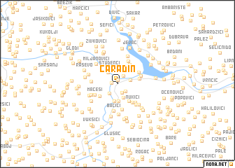 map of Čaradin