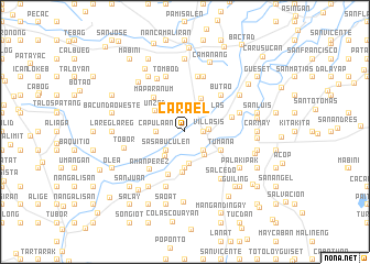 map of Carael