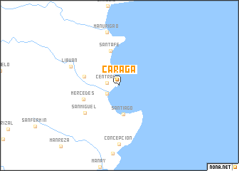 map of Caraga