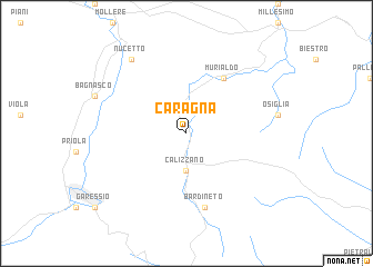 map of Caragna