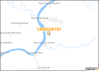 map of Caraguatay