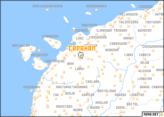 map of Carahan