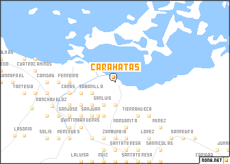map of Carahatas