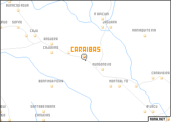 map of Caraíbas