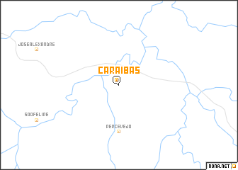 map of Caraíbas