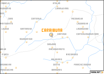 map of Caraibuna