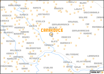 map of Čarakovce