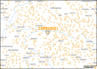 map of Čarakovci