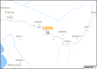 map of Caral