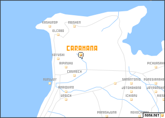 map of Caramana