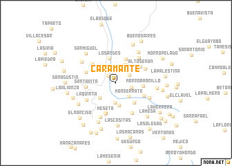 map of Caramante