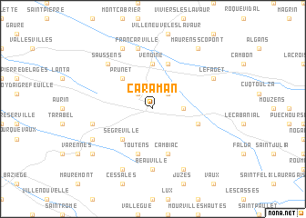 map of Caraman