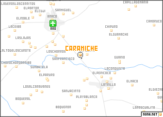 map of Caramiche