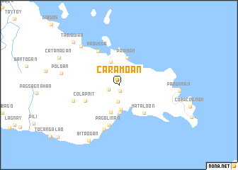 map of Caramoan