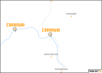 map of Carandaí
