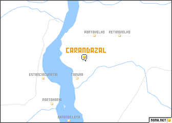 map of Carandàzal