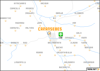 map of Caransebeş