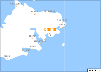 map of Caran