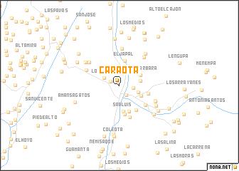 map of Caraota