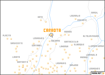 map of Caraota